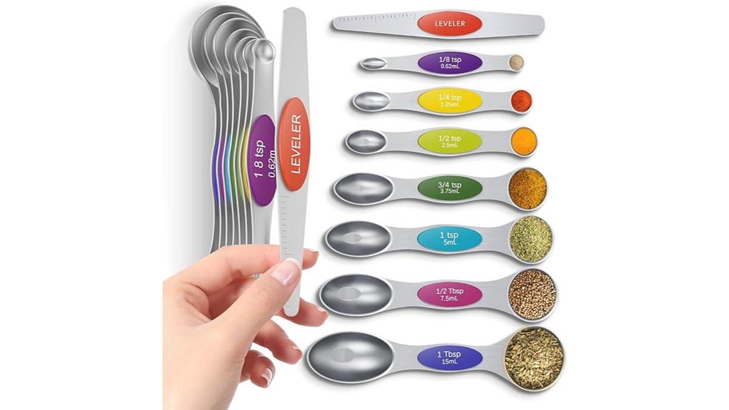 magnetic stainless steel spoons