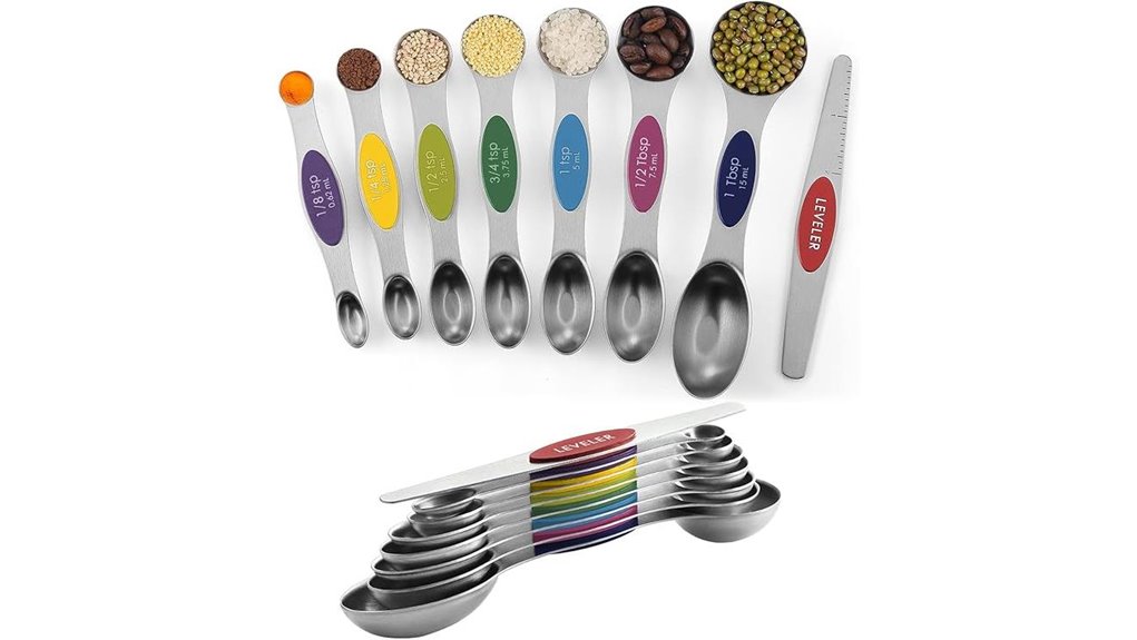 magnetic stainless steel spoons