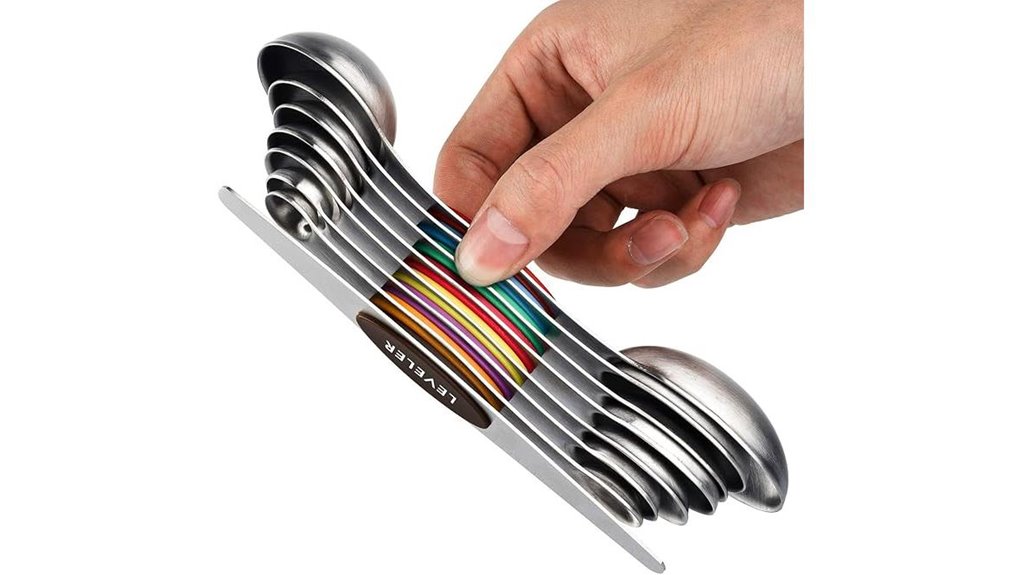 magnetic stainless steel spoons