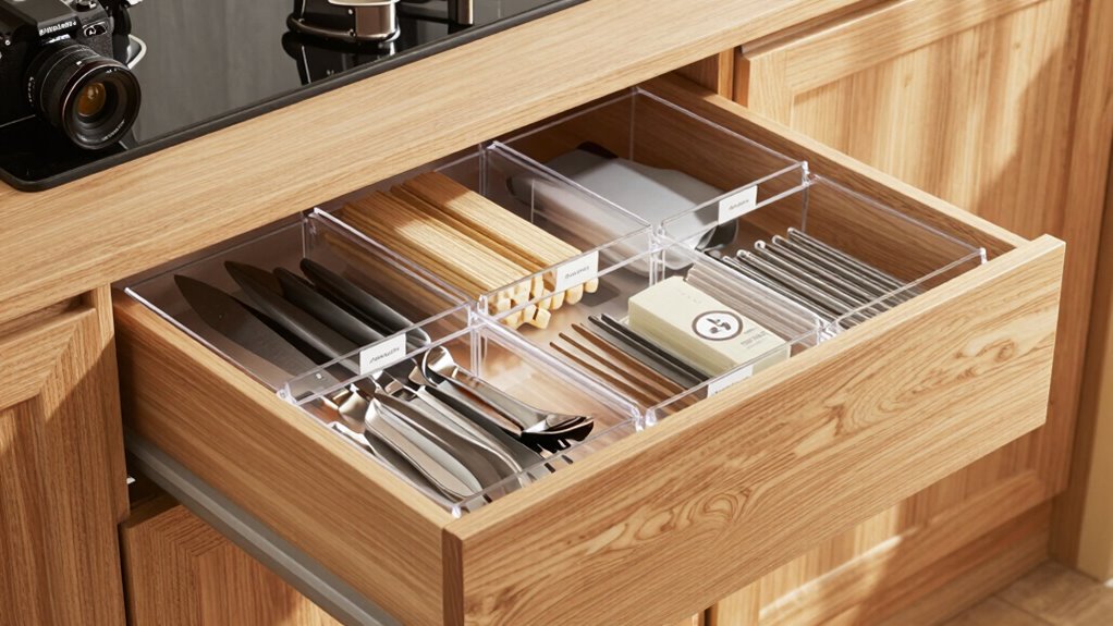 maintain organized kitchen drawers