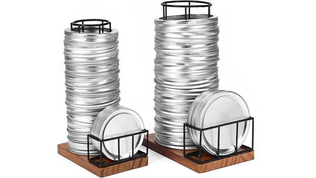 mason jar lid storage