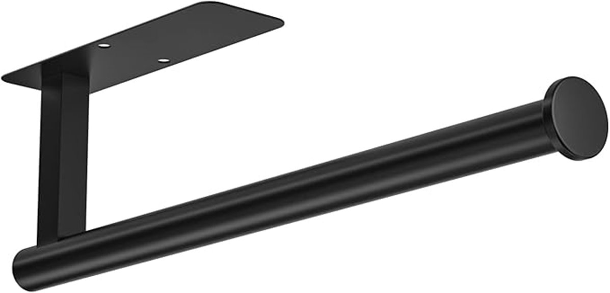 matte black paper towel holder