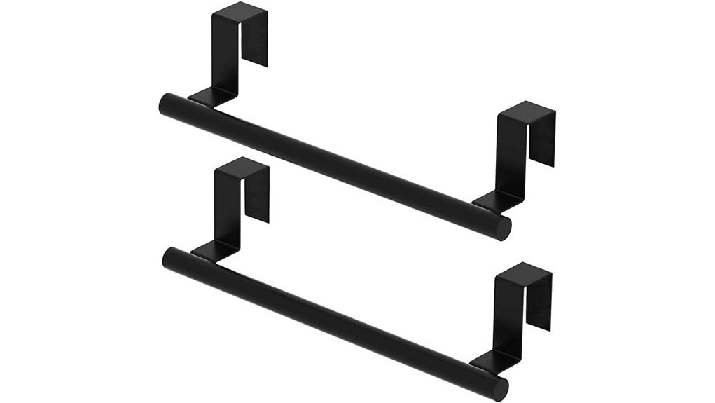 matte black towel holder