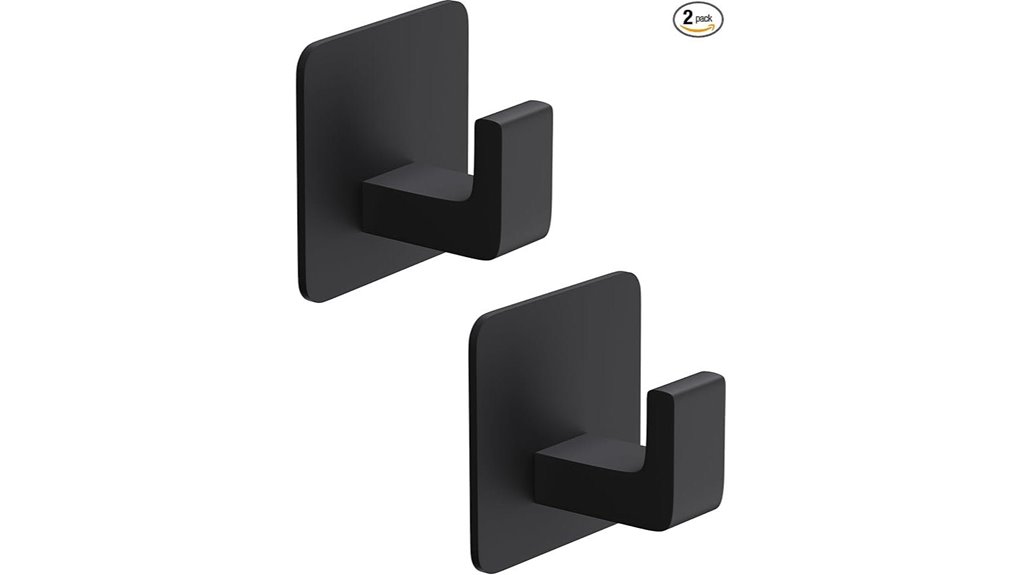 matte black towel hooks