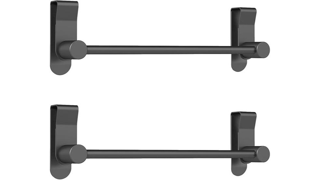 matte black towel rack