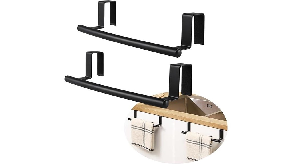 matte black towel rack