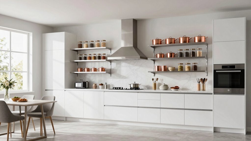 maximize kitchen wall storage