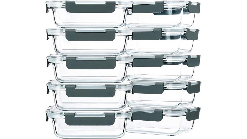 meal prep glass containers