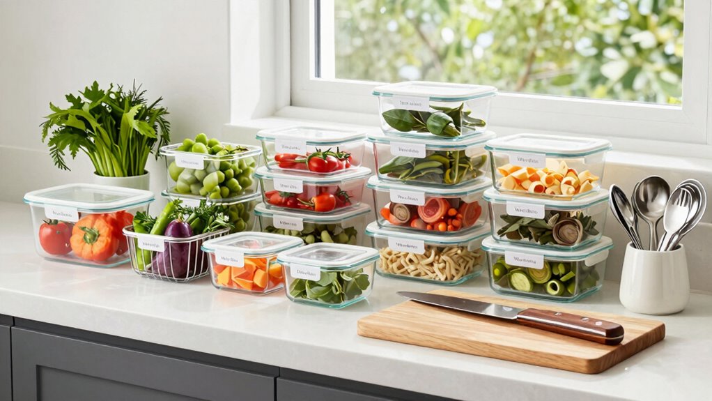 meal prep organization area