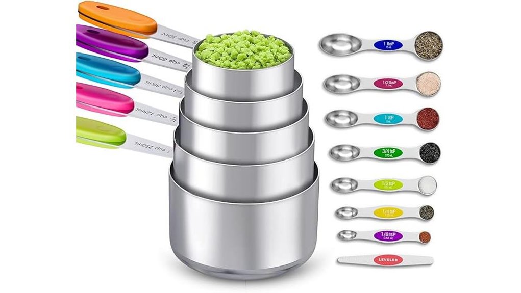 measuring cups and spoons