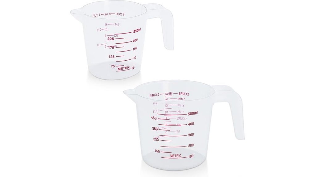 measuring cups for cooking