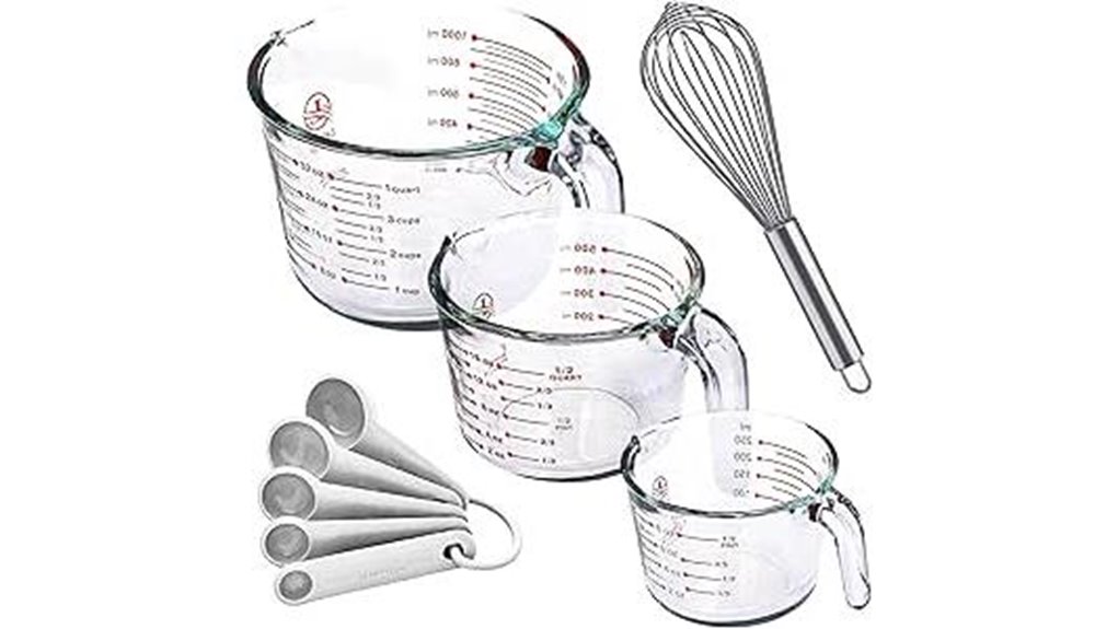 measuring set with whisk