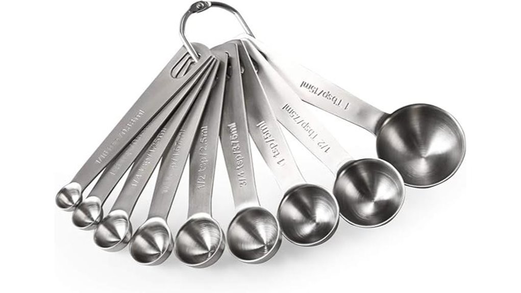 measuring spoons stainless steel