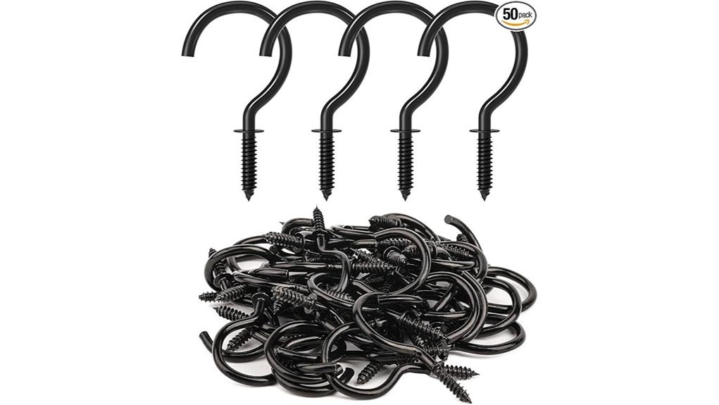 metal screw cup hooks