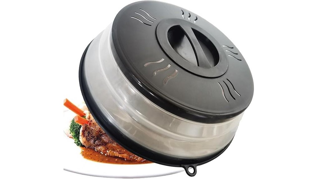 microwave splatter shield and strainer