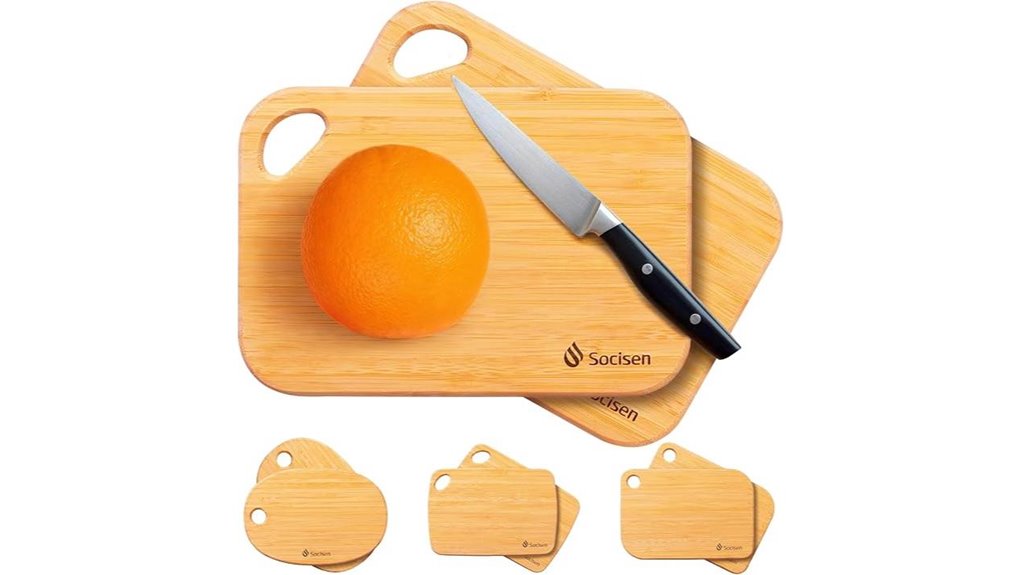 mini bamboo cutting boards