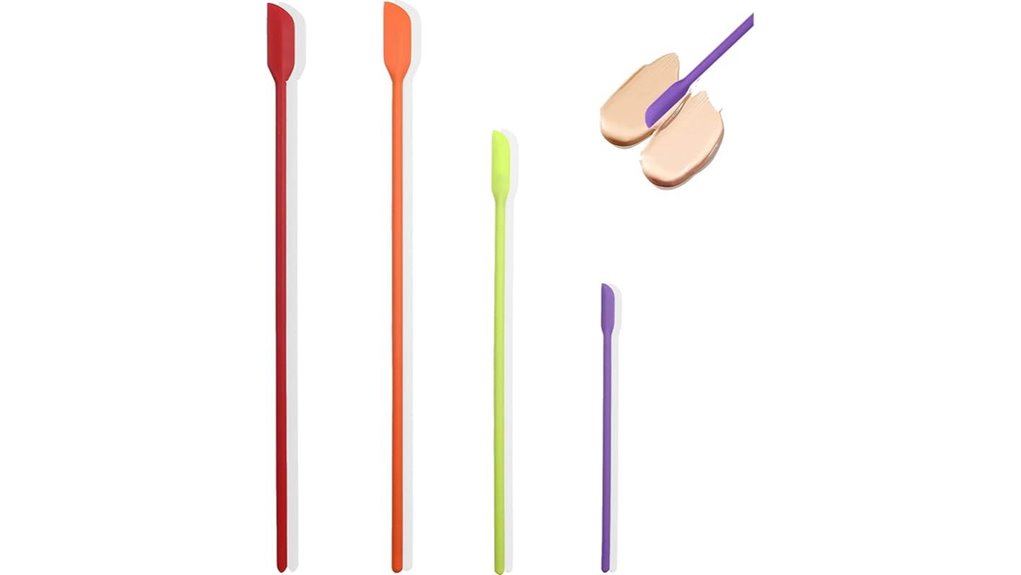 mini silicone makeup spatulas