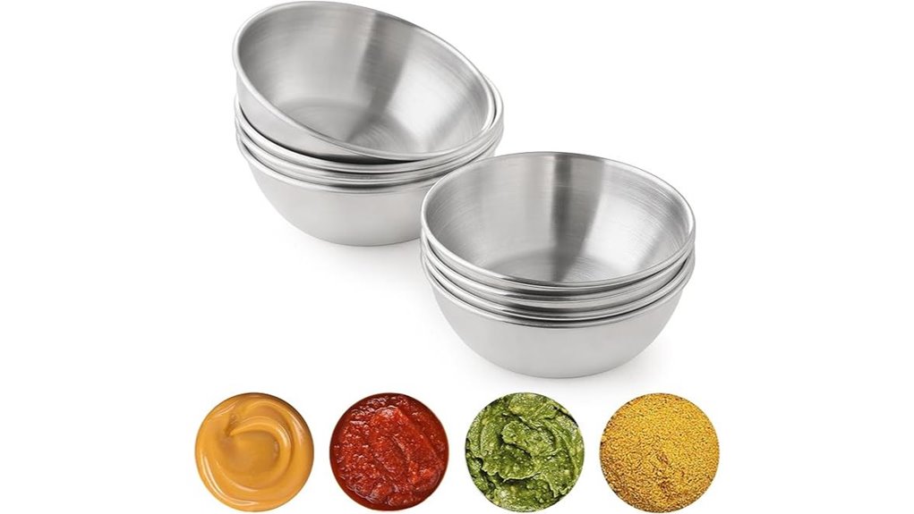 mini stainless steel dishes