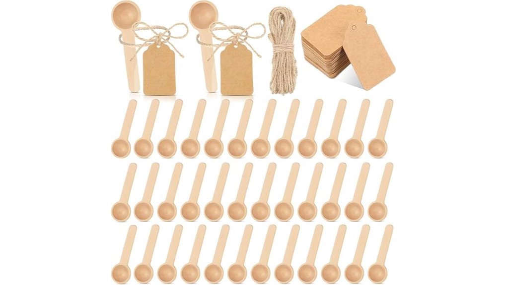 mini wooden spoons set
