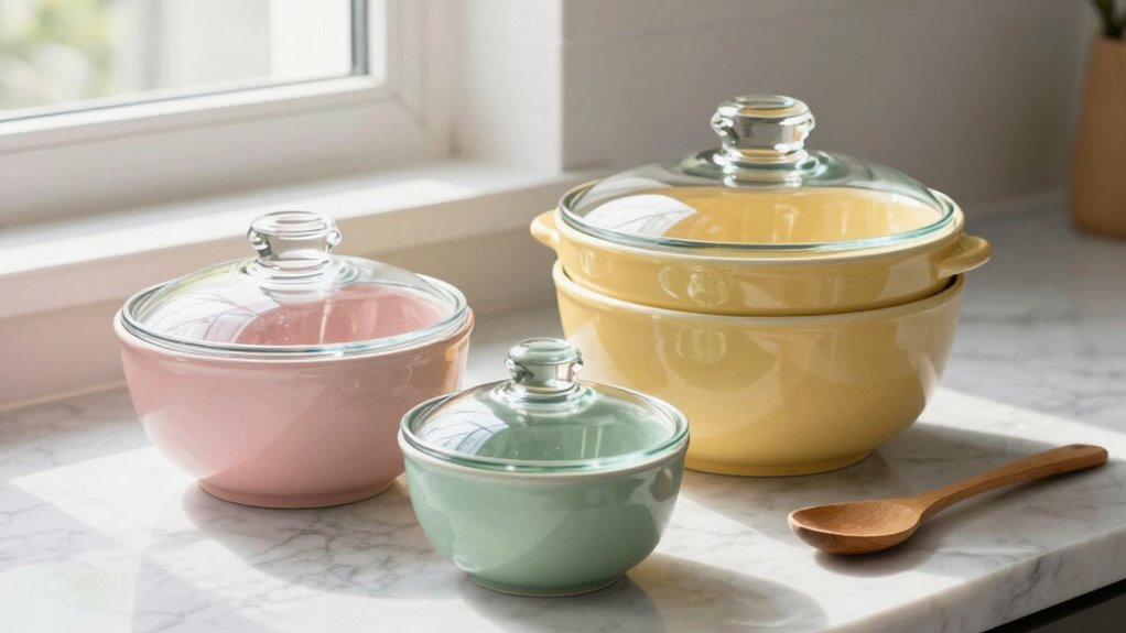 mixing bowls with lids
