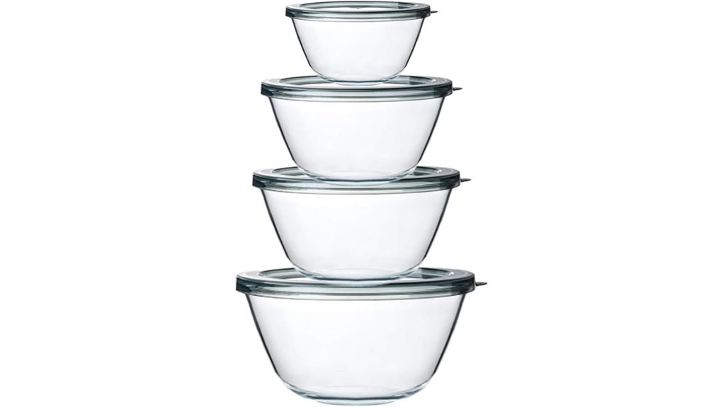 mixing bowls with lids