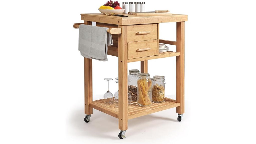 mobile kitchen workspace cart