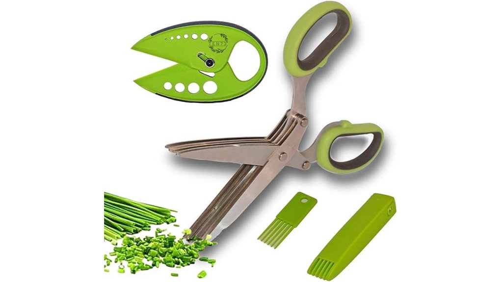 multi blade herb cutting scissors