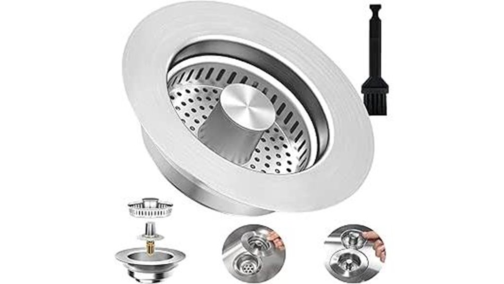 multifunctional sink drain accessory