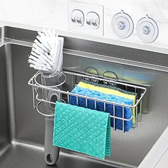 multipurpose kitchen sponge organizer