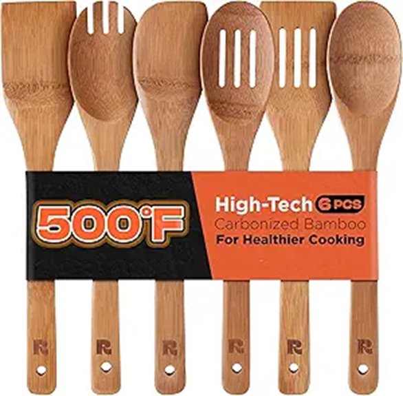 natural bamboo spoon set