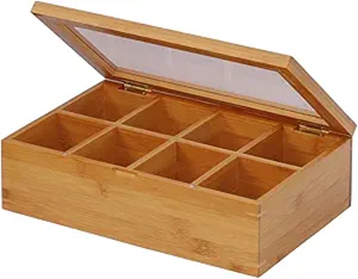 natural bamboo tea box