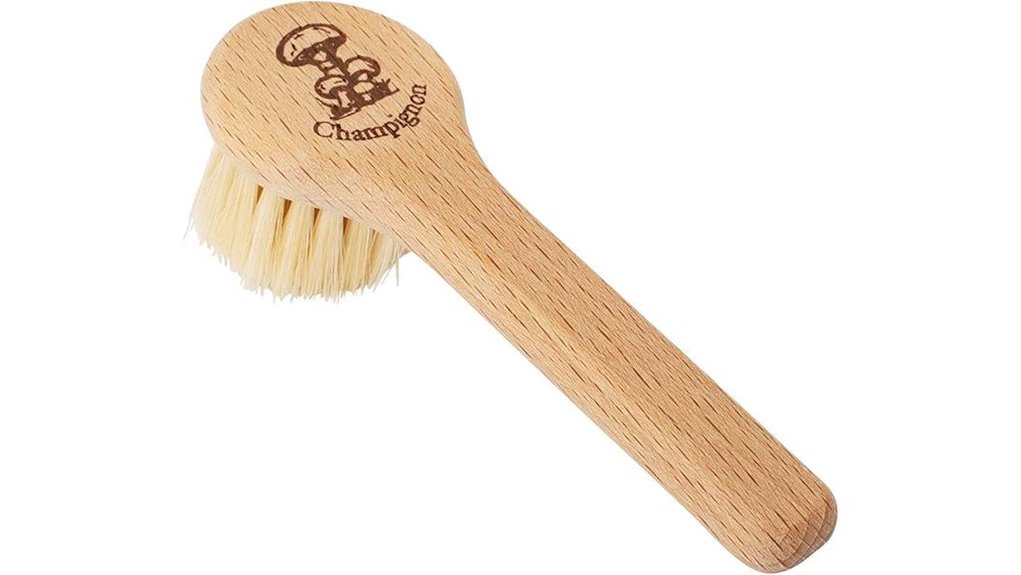 natural bristle mushroom brush