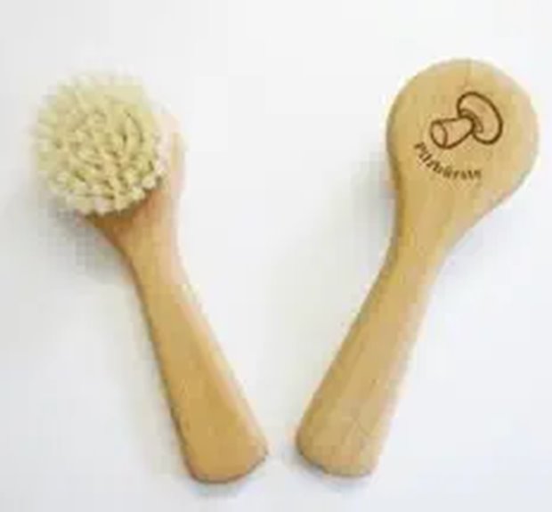 natural bristle mushroom brush
