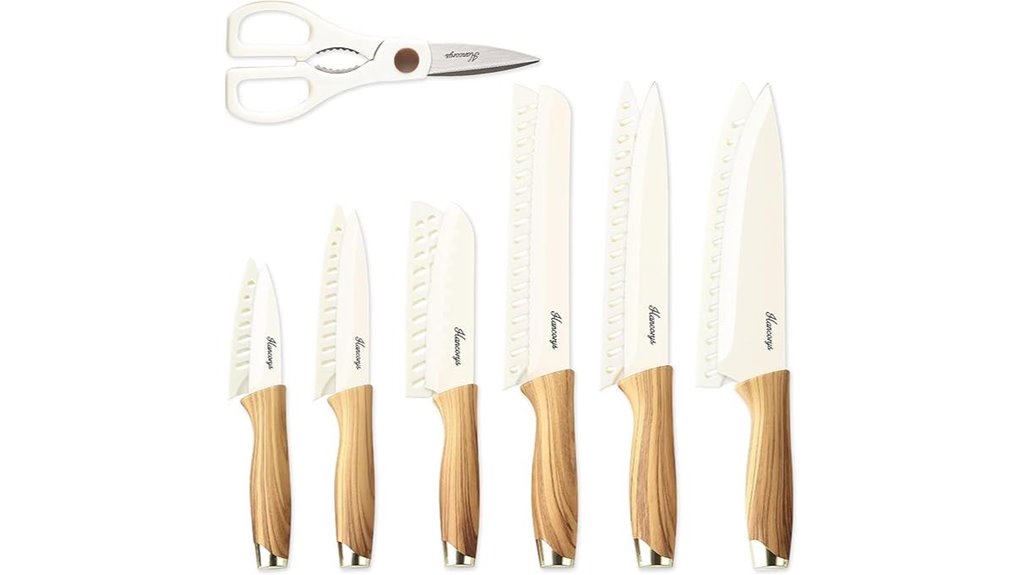 nonstick ceramic knife set