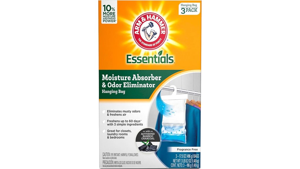 odorless moisture absorbing packs