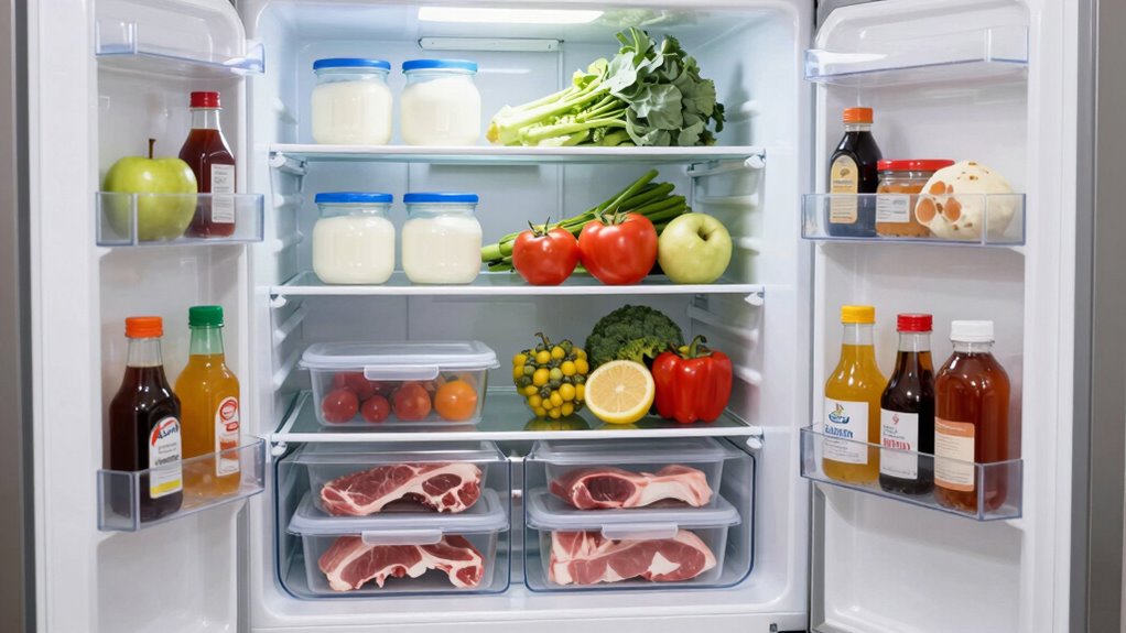 organize fridge into zones