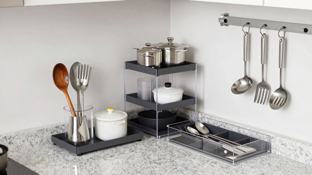 organize kitchen gadgets efficiently