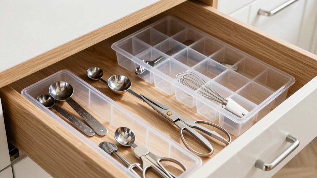 organize tools with trays
