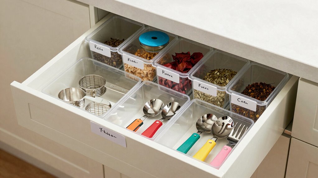 organize with clear labels