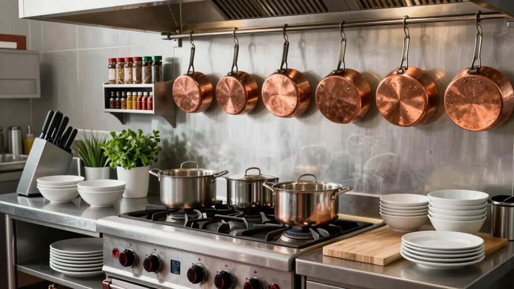 organized kitchen prep zones