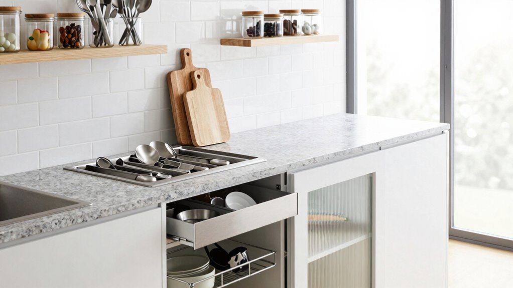 organized storage for utensils