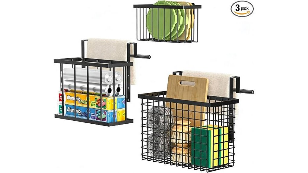 over cabinet organizer set