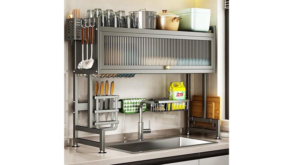 over sink dish drainer