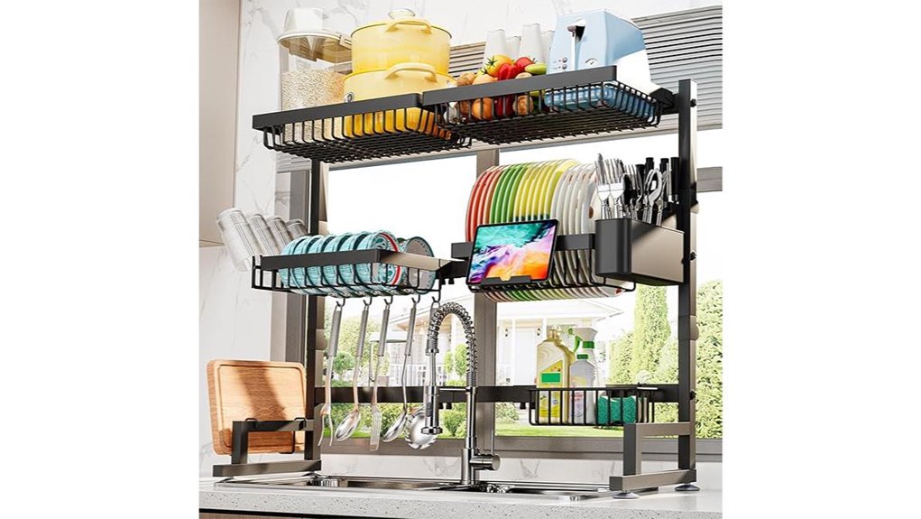 over sink drying rack