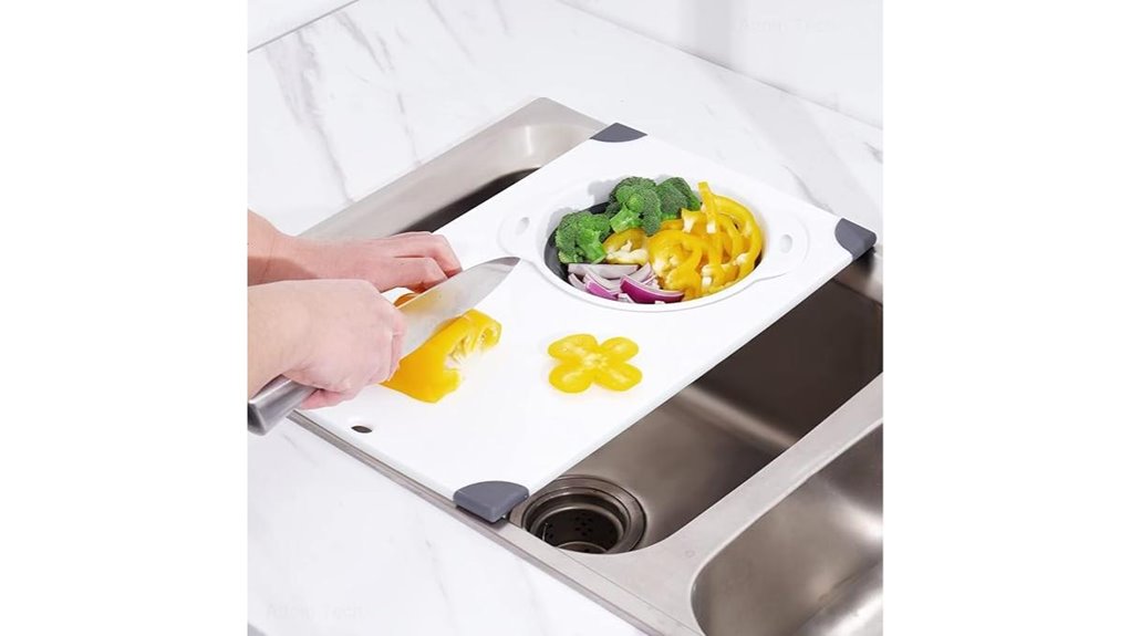over the sink cutting board