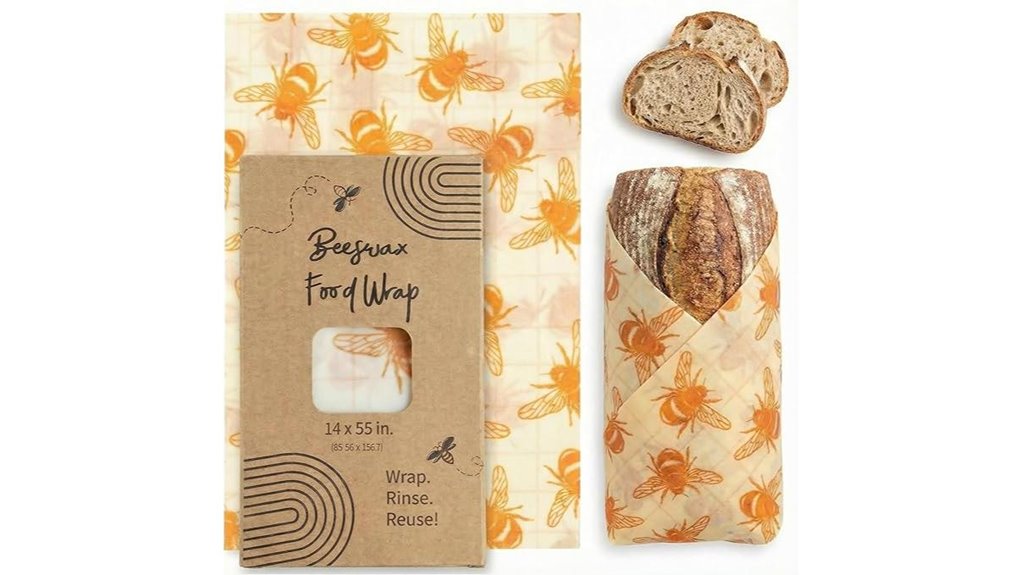 oversized beeswax food wrap