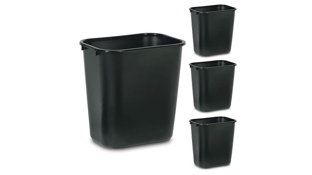 pack of four wastebaskets
