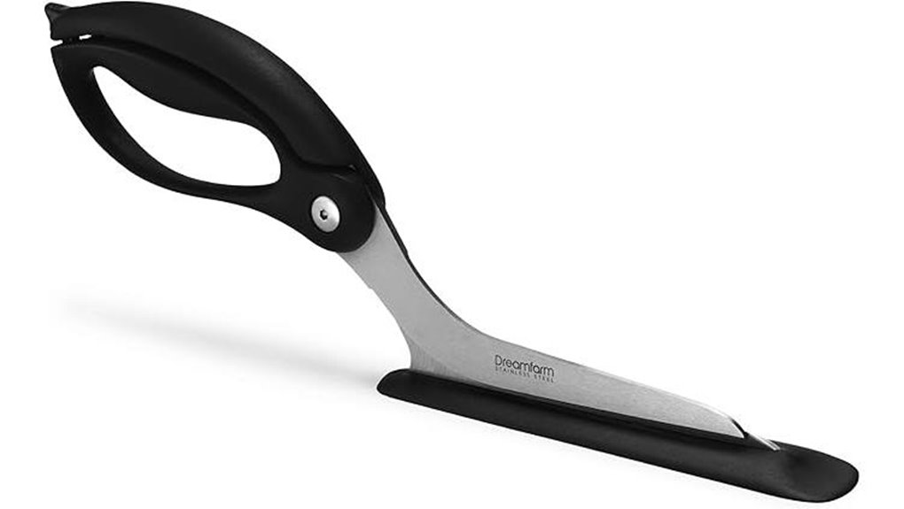 pizza scissors and server