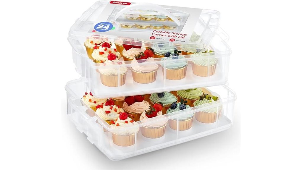 plastic cupcake holder set