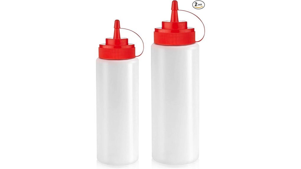 plastic squeeze bottles set
